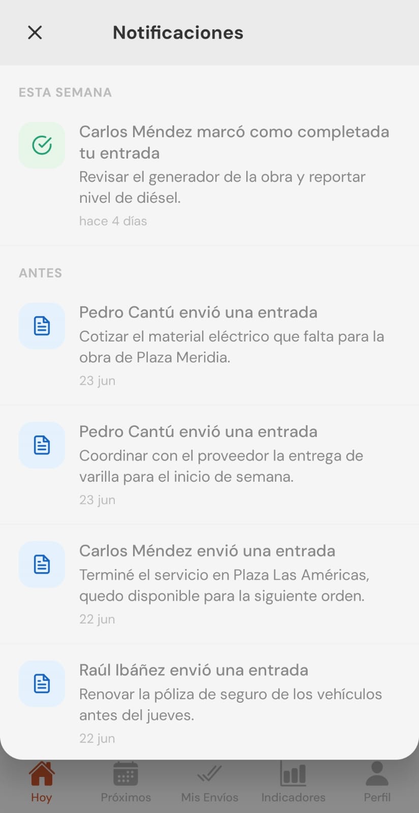 Notificaciones en tiempo real